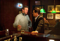 Director Ruben Fleischer and Josh Brolin on the set of "Gangster Squad."