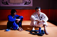 Pedro Van Held as Rafael and Wagner Moura as Captain Nascimento in "Elite Squad: The Enemy Within."