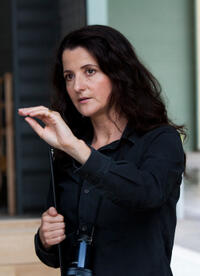 Director Julia Leigh on the set of "Sleeping Beauty."