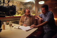 Paul Giamatti and director Don Coscarelli on the set of "John Dies at the End."