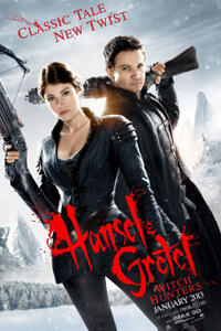 Poster art for "Hansel and Gretel: Witch Hunters 3D."
