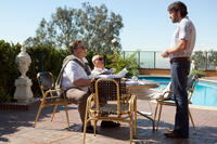 John Goodman as John Chambers and Alan Arkin as Lester Siegel and Ben Affleck as Tony Mendez in "Argo."