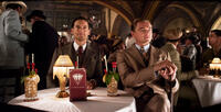 Tobey Maguire as Nick Carraway and Leonardo DiCaprio as Jay Gatsby in "The Great Gatsby."