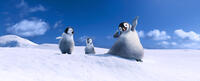 Bo voiced by Meibh Campbell, Erik voiced by Ava Acres and Atticus voiced by Benjamin Flores Jr. in "Happy Feet Two."