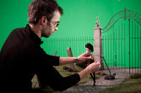 Animator Jens Gulliksen on the set of "Frankenweenie."