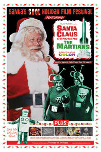 Poster art for "Santa's Cool Holiday Film Festival."