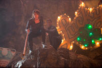 Leven Rambin as Clarisse and Logan Lerman as Percy Jackson in "Percy Jackson: Sea of Monsters."