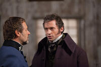 Russell Crowe as Inspector Javert and Hugh Jackman as Jean Valjean in "Les Miserables."