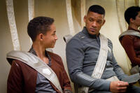 Jaden Smith and Will Smith in "After Earth."