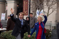 Will Ferrell as Cam Brady and Katherine La Nasa as Rose Brady in "The Campaign."