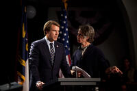 Will Ferrell and director Jay Roach on the set of "The Campaign."