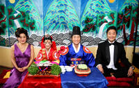 Jean Yoon, Kang Hye-jeong, Brian Tee and Stephen Park in "Wedding Palace."