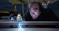 Vexy voiced by Christina Ricci, Smurfette voiced by Katy Perry, Gargamel voiced by Hank Azaria and Hackus voiced by J.B. Smoove in "The Smurfs 2."