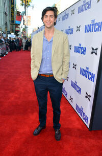 Nicholas Braun at the California premiere of "The Watch."