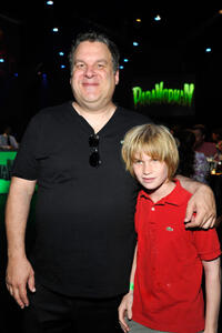 Jeff Garlin and Guest at the world premiere of "ParaNorman" in California.