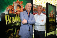 Director Chris Butler and director Sam Fell at the world premiere of "ParaNorman" in California.