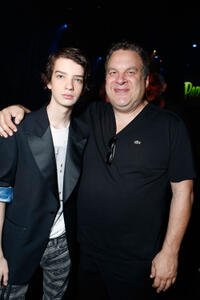 Kodi Smit-McPhee and Jeff Garlin at the world premiere of "ParaNorman" in California.