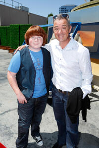 Tucker Albrizzi and director Sam Fell at the world premiere of "ParaNorman" in California.