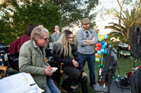 Director Don Scardino and Jim Carrey on the set of "The Incredible Burt Wonderstone."