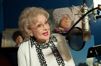 Betty White on the set of "Dr. Seuss' The Lorax."
