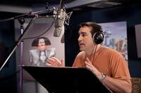 Rob Riggle on the set of "Dr. Seuss' The Lorax."
