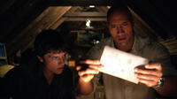 Josh Hutcherson as Sean and Dwayne Johnson as Hank in "Journey 2: The Mysterious Island."