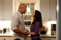 Dwayne Johnson as Hank and Kristin Davis as Liz in "Journey 2: The Mysterious Island."
