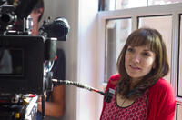 Director Lorene Scafaria on the set of "Seeking a Friend for the End of the World."