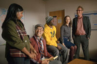 Mindy Kaling, Randall Park, Kevin Hart, Emily Blunt and Rhys Ifans in "The Five-Year Engagement."