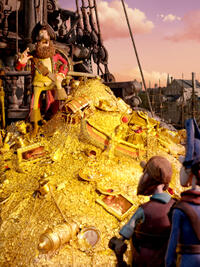 Pirate Captain voiced by Hugh Grant in "Pirates! Band of Misfits."