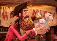 Pirate Captain voiced by Hugh Grant in "Pirates! Band of Misfits."