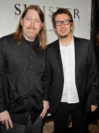 Screenwriter C. Robert Cargill and director Scott Derrickson at the California premiere of "Sinister."