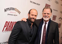 Jason Statham and director Taylor Hackford at the New York premiere of "Parker."
