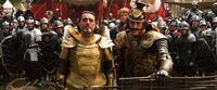 Ian McShane as King Brahmwell and Raplh Brown as General Entin in "Jack The Giant Slayer."
