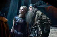 Rosamund Pike as Andromeda and Bill Nighy as Hephaestus in "Wrath Of The Titans."