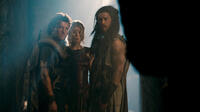 Sam Worthington as Perseus, Rosamund Pike as Andromeda and Toby Kebbell as Agenor in "Wrath Of The Titans."