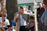 Director Whit Stillman on the set of "Damsels in Distress."