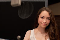 Jodelle Ferland on the set of "ParaNorman."
