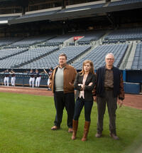 John Goodman as Pete Klein, Amy Adams as Mickey and Clint Eastwood as Gus in "Trouble With the Curve."