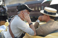 Director Baz Luhrmann and Leonardo DiCaprio on the set of "The Great Gatsby."