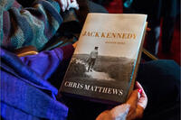 A scene from "Book Club with Michael Smerconish featuring Chris Matthews."