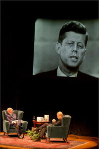 A scene from "Book Club with Michael Smerconish featuring Chris Matthews."