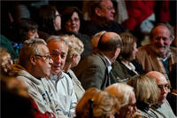 A scene from "Book Club with Michael Smerconish featuring Chris Matthews."