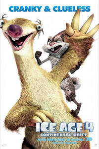 Poster art for "Ice Age: Continental Drift 3D."