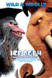 Poster art for "Ice Age: Continental Drift 3D."