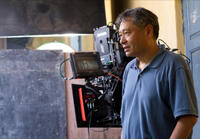 Director Ang Lee on the set of "Life of Pi."