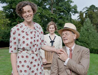 Olivia Williams as Eleanor Roosevelt, Laura Linney as Daisy and Bill Murray as Franklin D. Roosevelt in "Hyde Park on Hudson."