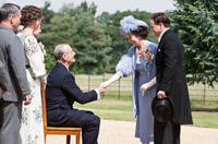 Bill Murray as Franklin D. Roosevelt, Olivia Colman as Queen Elizabeth and Samuel West as King George VI in "Hyde Park on Hudson."