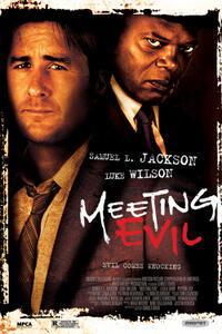 Poster art for "Meeting Evil."