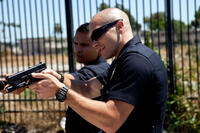 Michael Pena and Jake Gyllenhaal in "End of Watch."